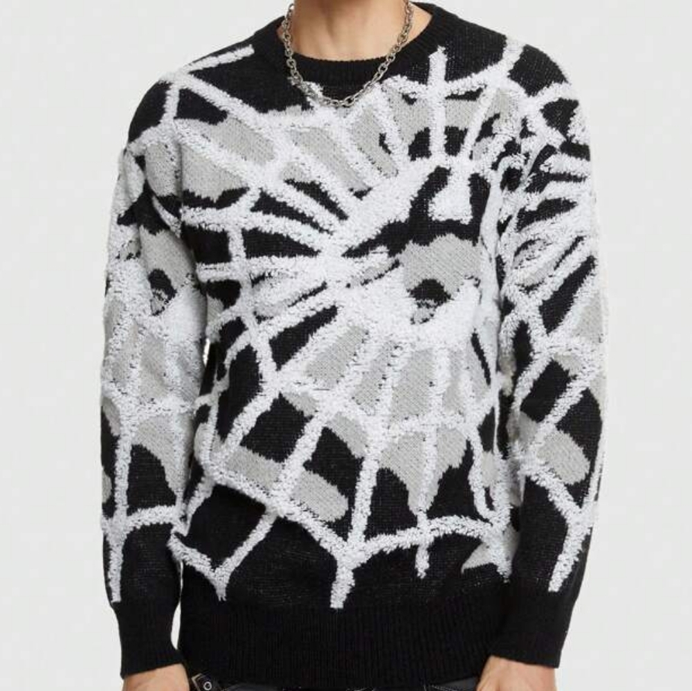 Y2K SPIDER WEB SWEATER